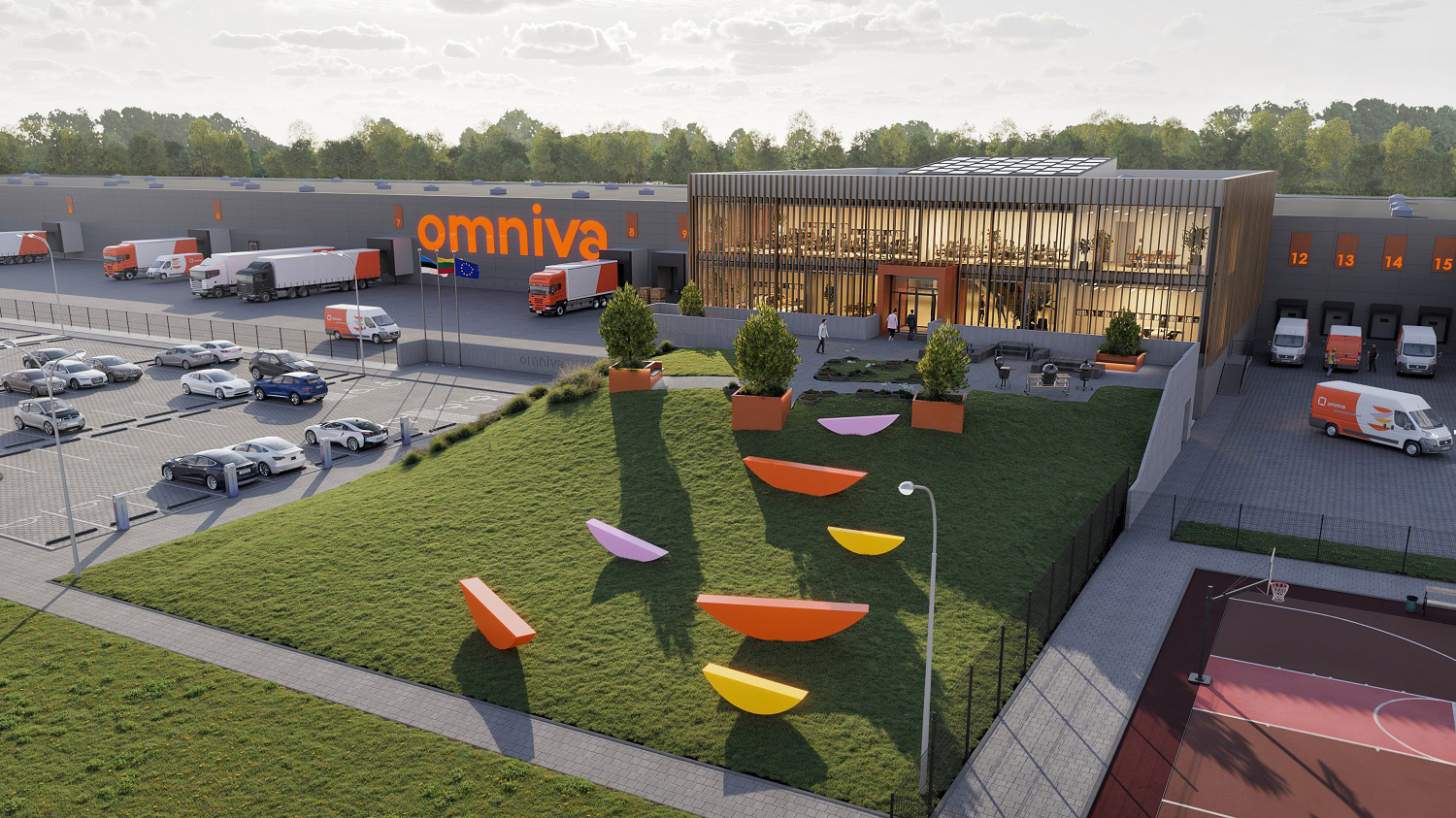 Kauno LEZ pradėjo dygti „Omniva“ rūšiavimo centras