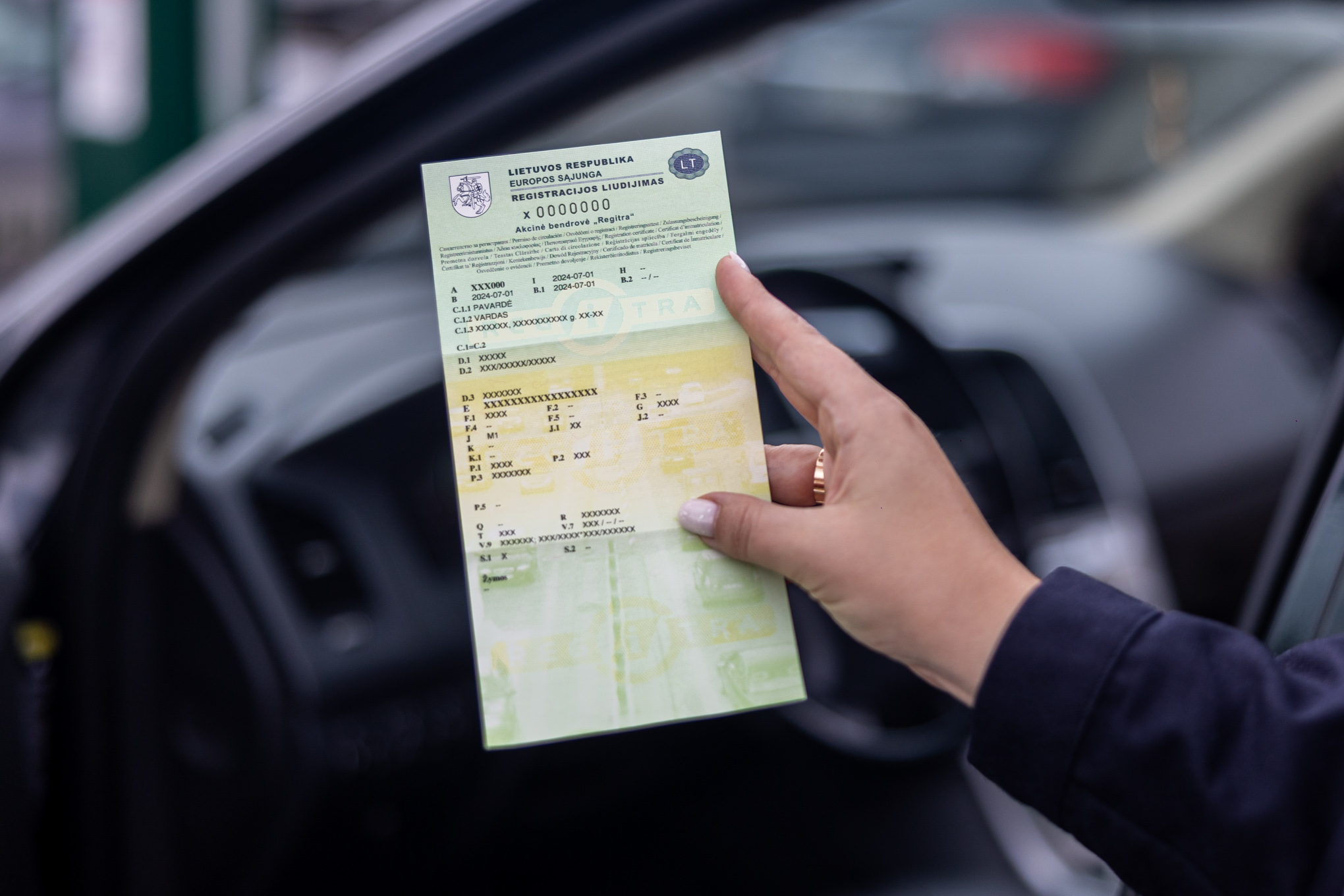 Regitra: Transporto priemonės liudijimas atrodys kitaip