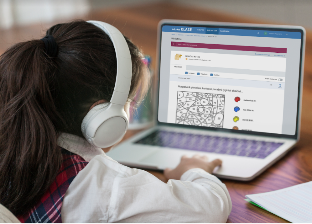 Sugrįžę į mokyklas, pradinukai skaitmeninių įgūdžių neužmiršo